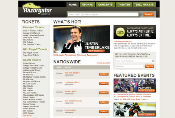 best ticket sites with lowest fees